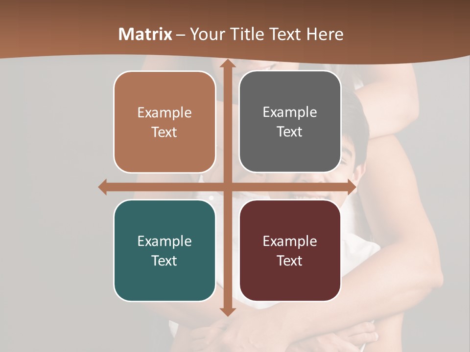 An Indian Mother With Her Two Sons PowerPoint Template