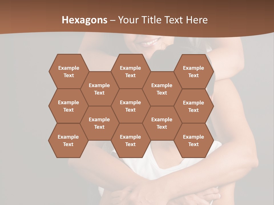 An Indian Mother With Her Two Sons PowerPoint Template