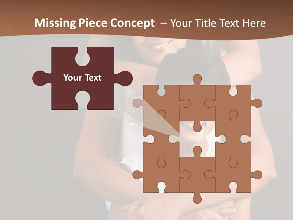 An Indian Mother With Her Two Sons PowerPoint Template