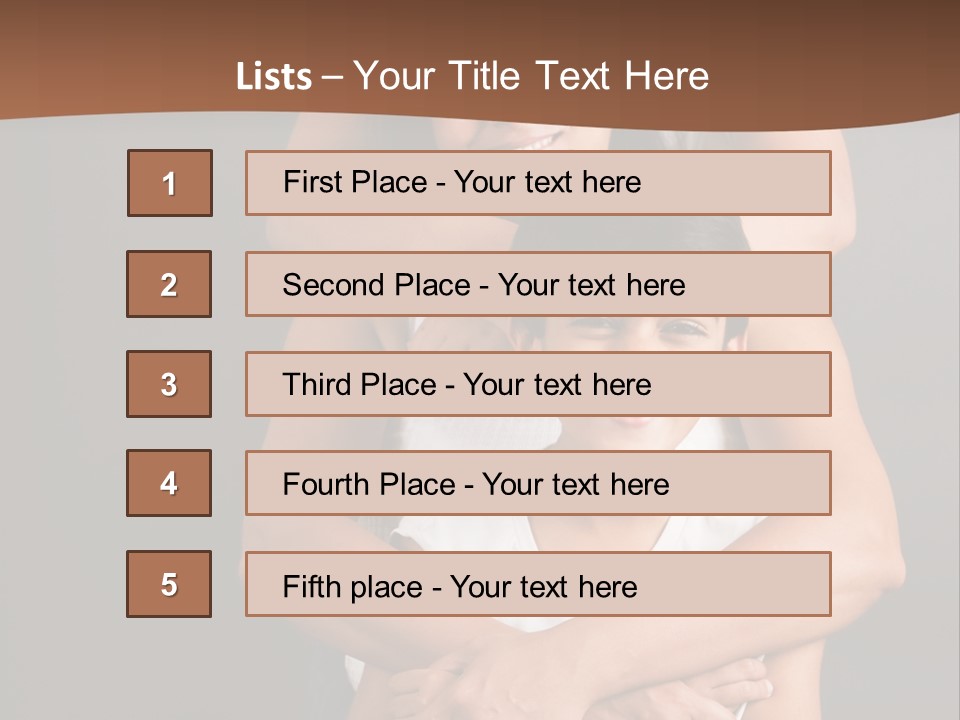 An Indian Mother With Her Two Sons PowerPoint Template