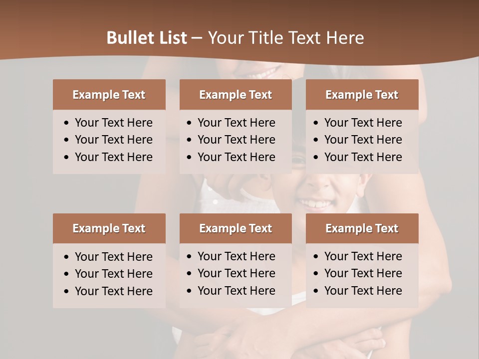 An Indian Mother With Her Two Sons PowerPoint Template