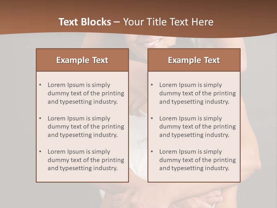 An Indian Mother With Her Two Sons PowerPoint Template