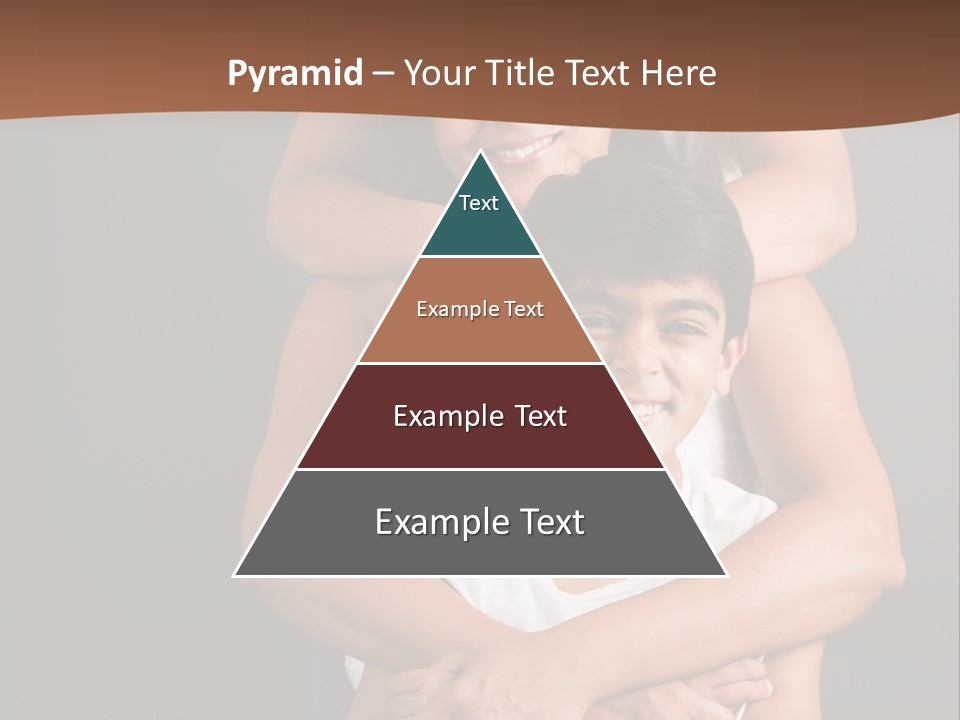 An Indian Mother With Her Two Sons PowerPoint Template