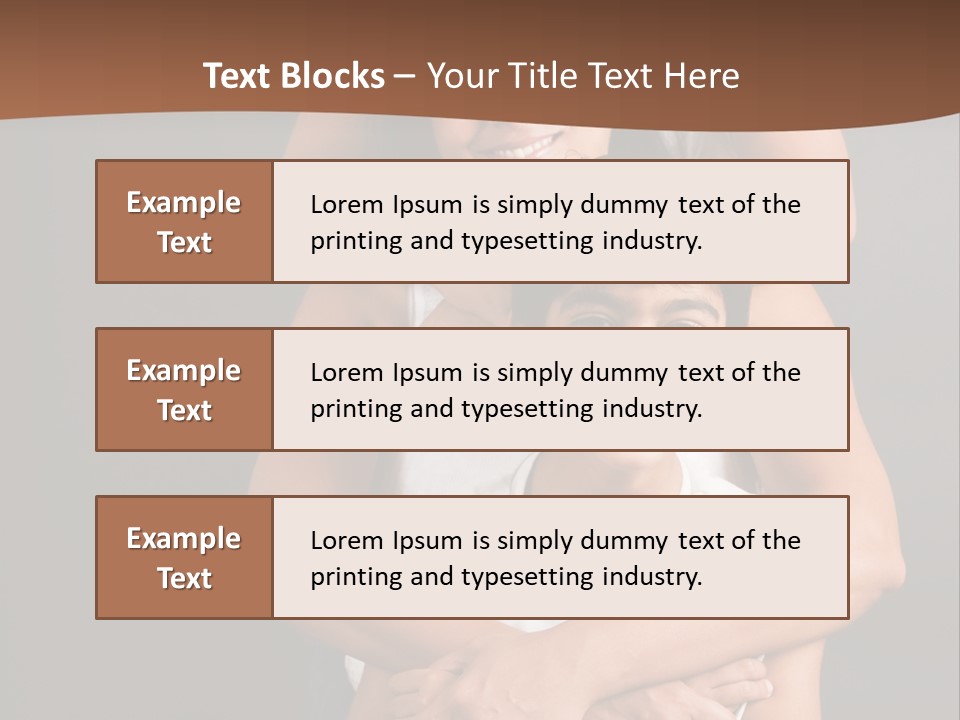 An Indian Mother With Her Two Sons PowerPoint Template