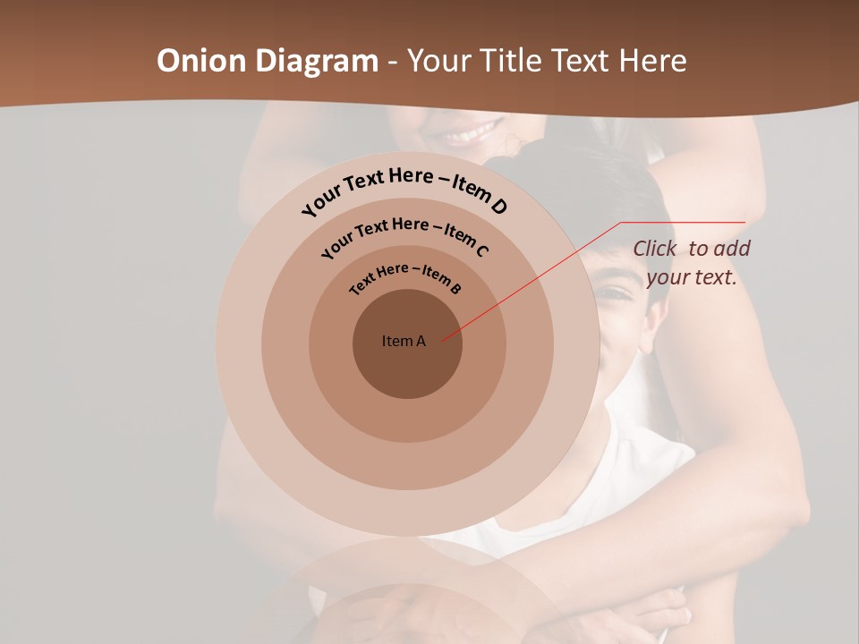 An Indian Mother With Her Two Sons PowerPoint Template