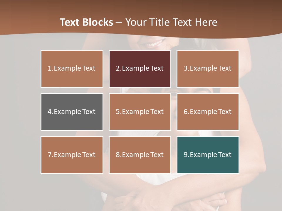 An Indian Mother With Her Two Sons PowerPoint Template