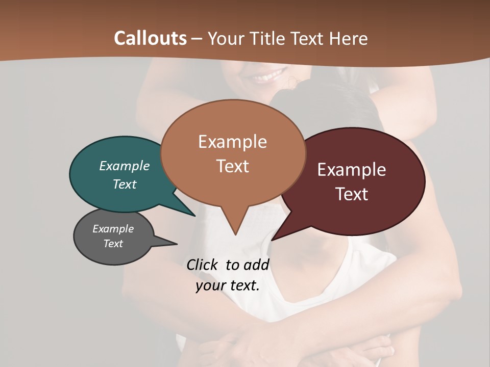 An Indian Mother With Her Two Sons PowerPoint Template