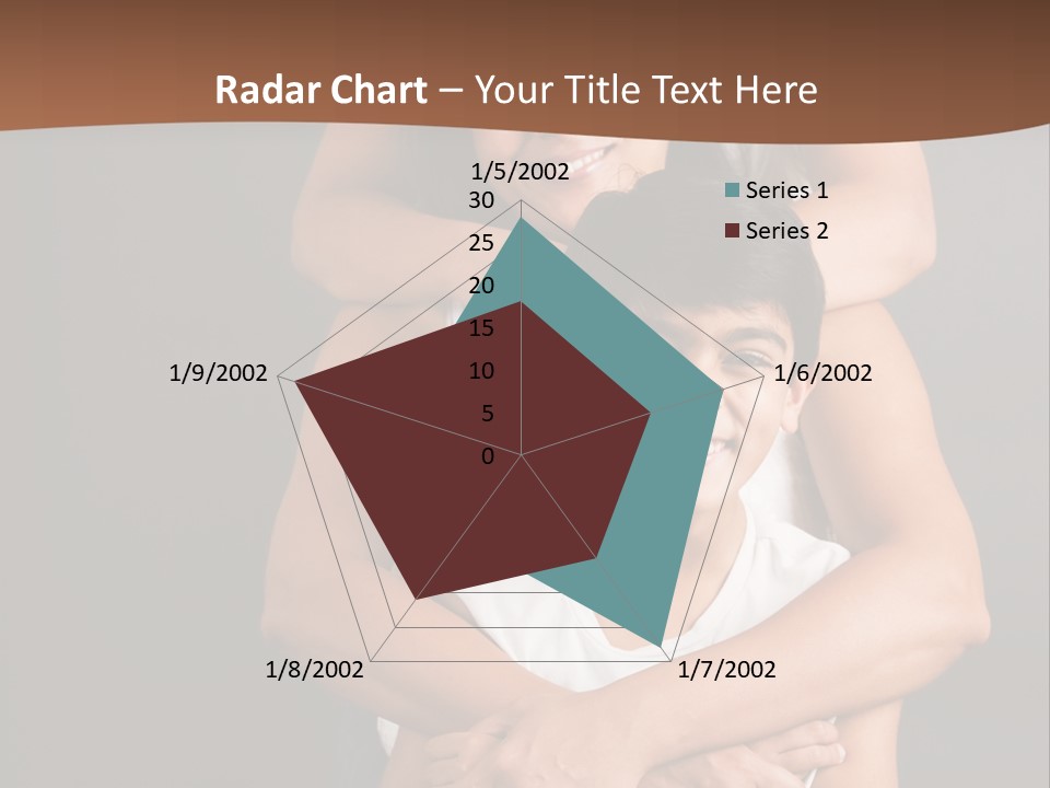 An Indian Mother With Her Two Sons PowerPoint Template