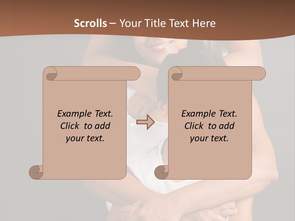 An Indian Mother With Her Two Sons PowerPoint Template