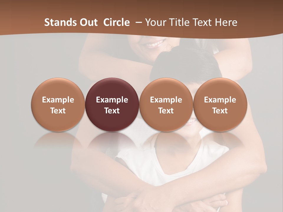 An Indian Mother With Her Two Sons PowerPoint Template