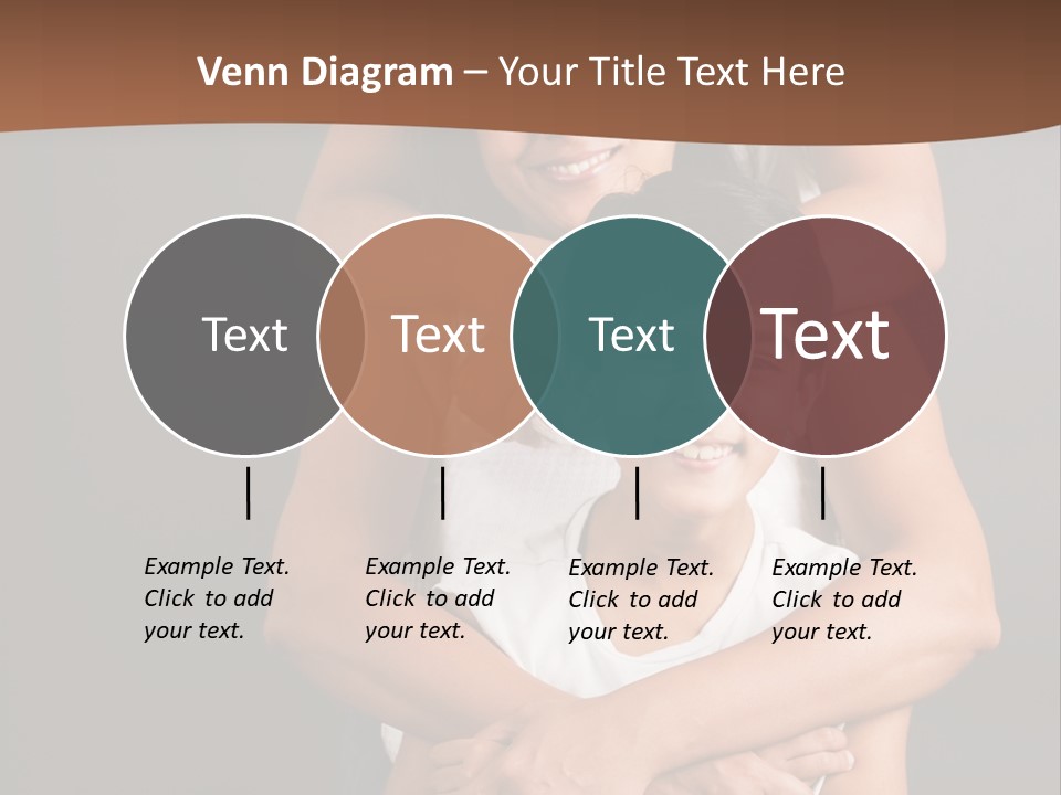 An Indian Mother With Her Two Sons PowerPoint Template