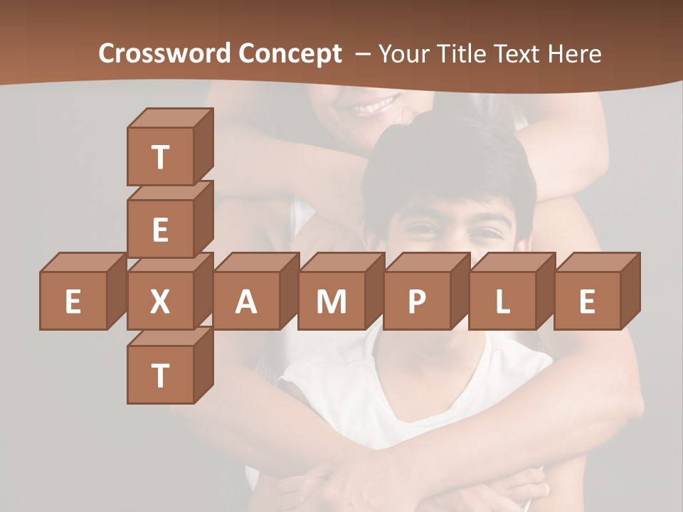 An Indian Mother With Her Two Sons PowerPoint Template