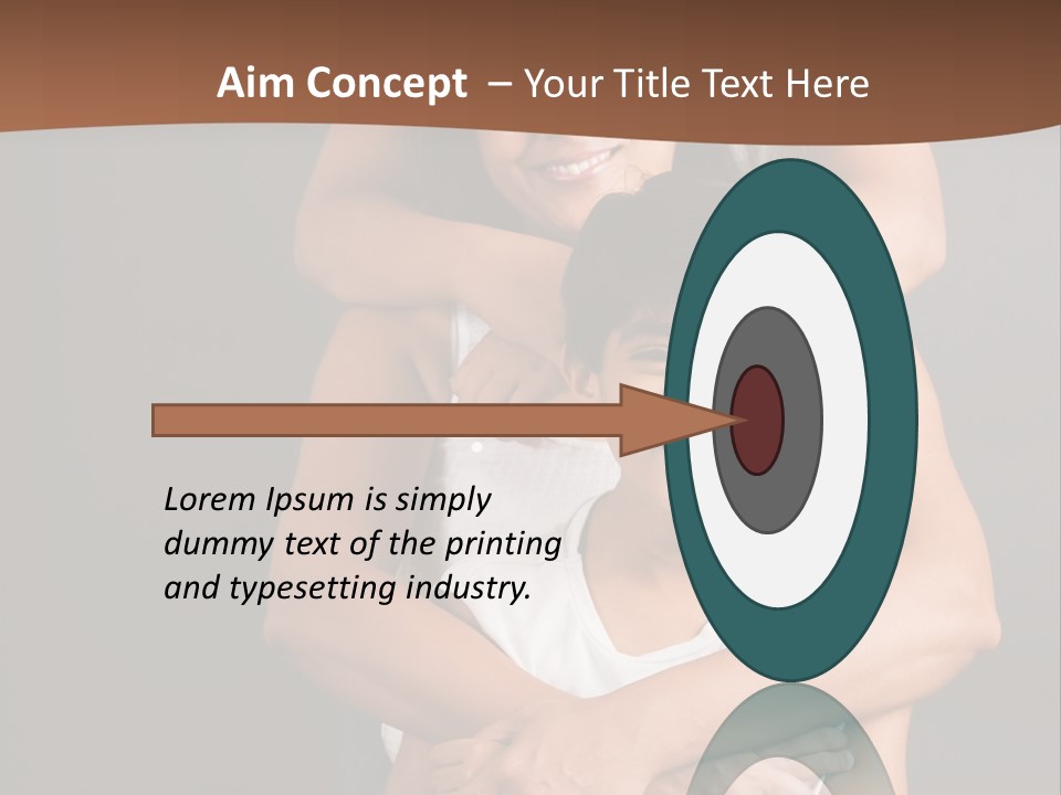 An Indian Mother With Her Two Sons PowerPoint Template