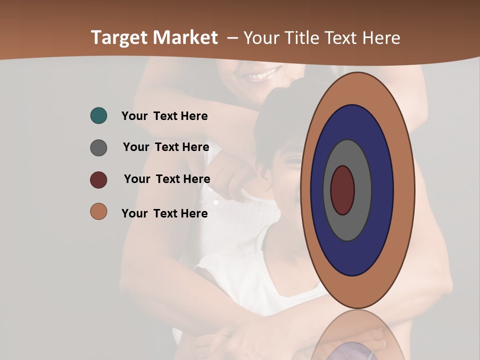 An Indian Mother With Her Two Sons PowerPoint Template