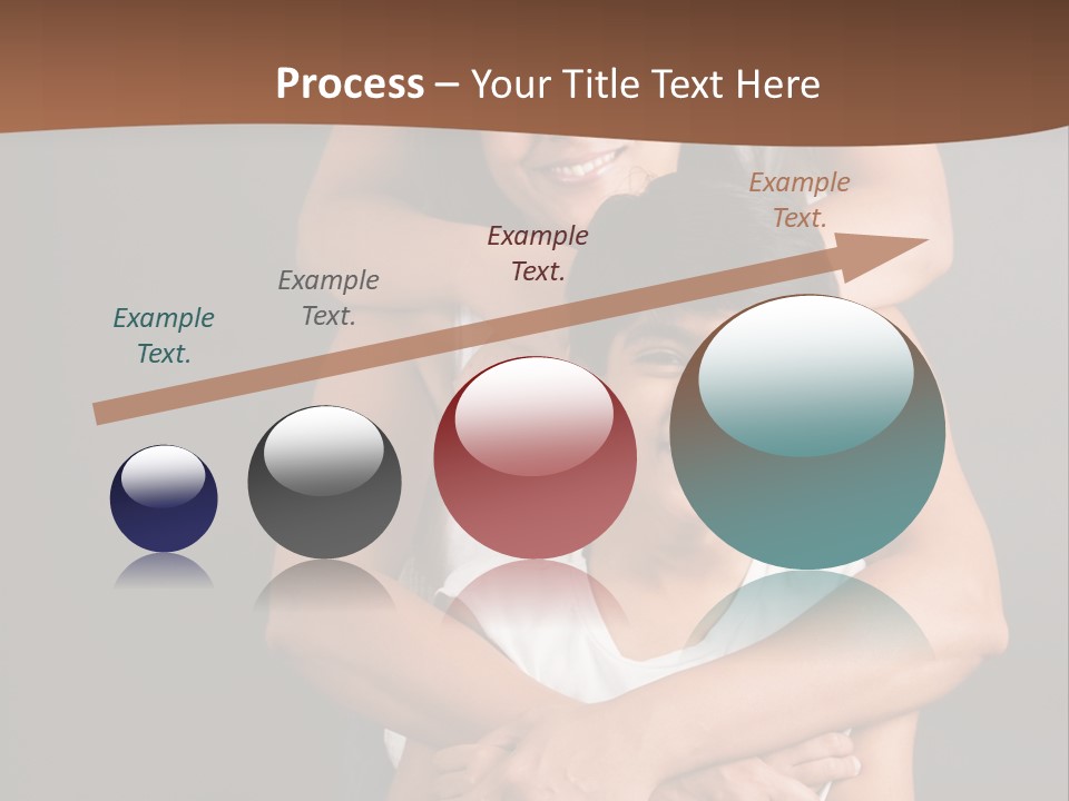 An Indian Mother With Her Two Sons PowerPoint Template