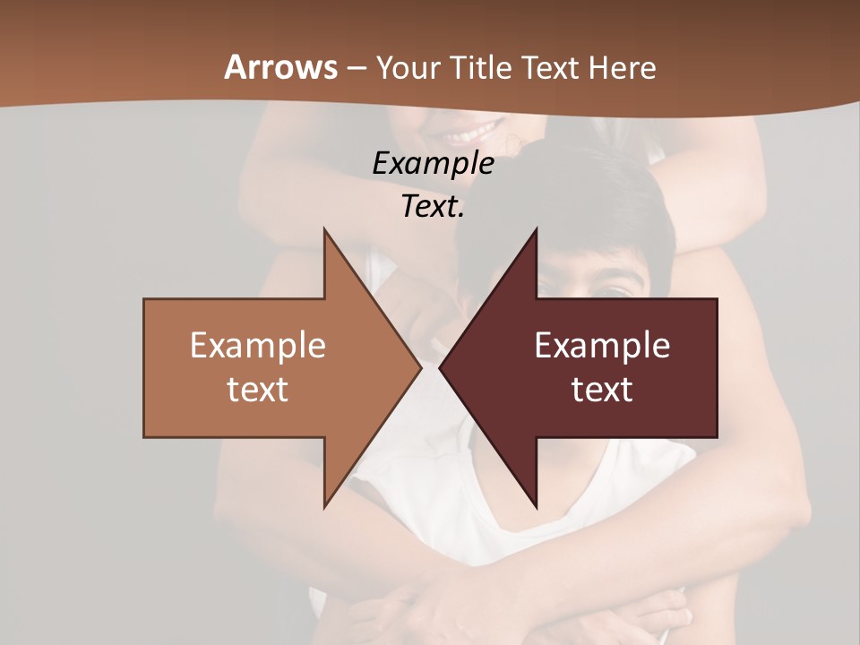 An Indian Mother With Her Two Sons PowerPoint Template