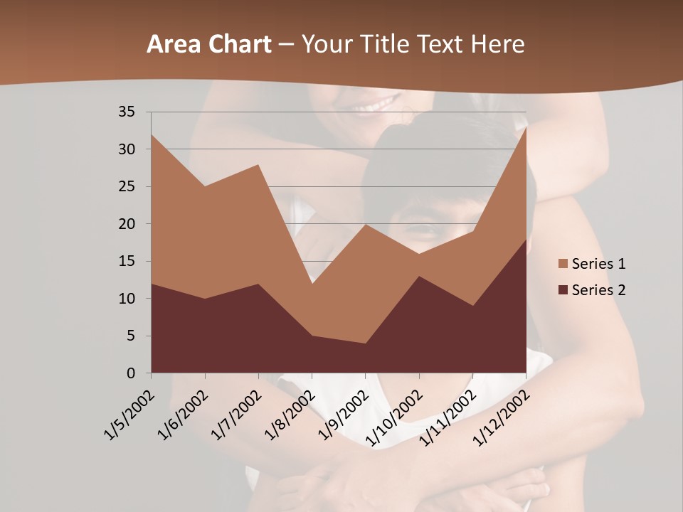 An Indian Mother With Her Two Sons PowerPoint Template