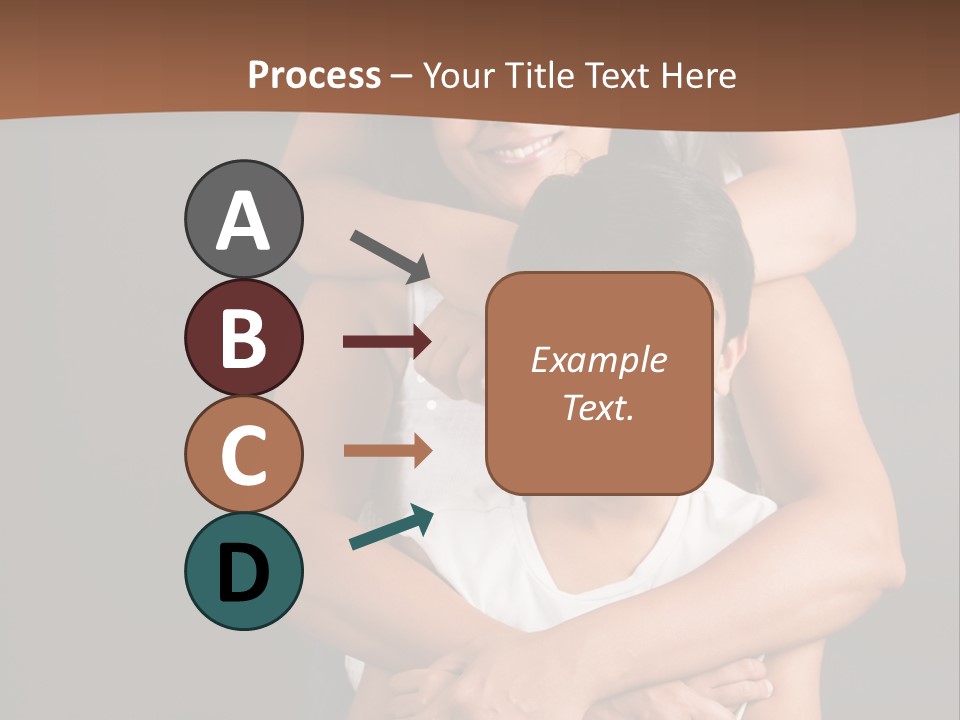 An Indian Mother With Her Two Sons PowerPoint Template