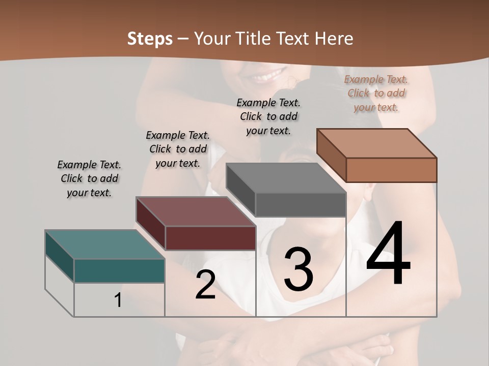 An Indian Mother With Her Two Sons PowerPoint Template