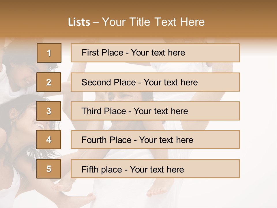 Family Lifestyle Portrait Of A Mum And Dad With Their Two Kids Having Fun PowerPoint Template
