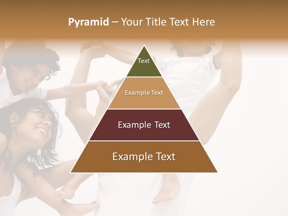 Family Lifestyle Portrait Of A Mum And Dad With Their Two Kids Having Fun PowerPoint Template