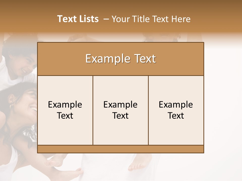 Family Lifestyle Portrait Of A Mum And Dad With Their Two Kids Having Fun PowerPoint Template