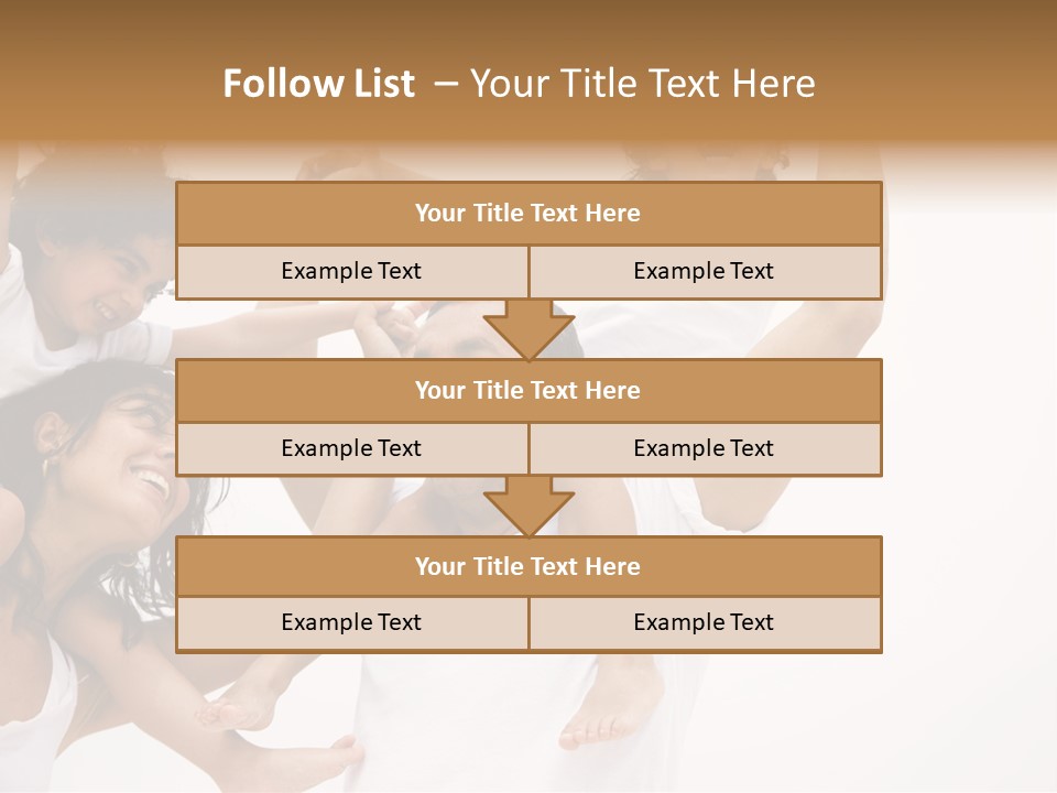 Family Lifestyle Portrait Of A Mum And Dad With Their Two Kids Having Fun PowerPoint Template