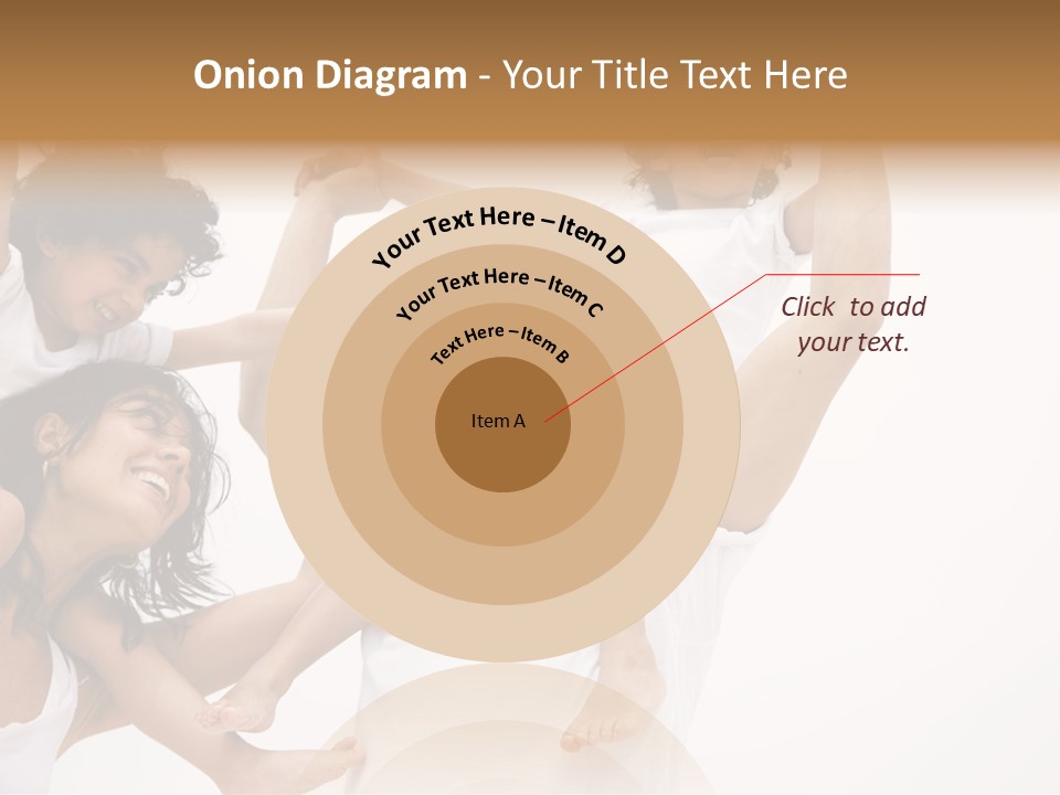 Family Lifestyle Portrait Of A Mum And Dad With Their Two Kids Having Fun PowerPoint Template