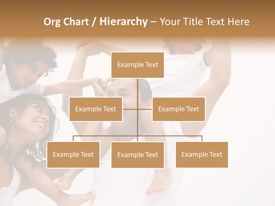 Family Lifestyle Portrait Of A Mum And Dad With Their Two Kids Having Fun PowerPoint Template