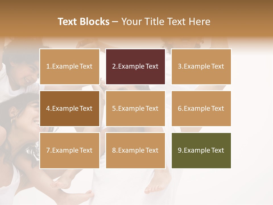 Family Lifestyle Portrait Of A Mum And Dad With Their Two Kids Having Fun PowerPoint Template