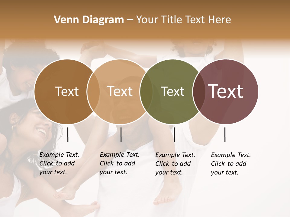 Family Lifestyle Portrait Of A Mum And Dad With Their Two Kids Having Fun PowerPoint Template