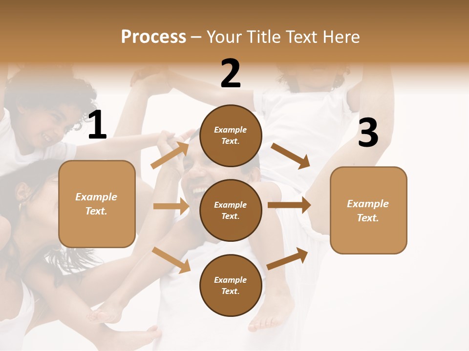 Family Lifestyle Portrait Of A Mum And Dad With Their Two Kids Having Fun PowerPoint Template