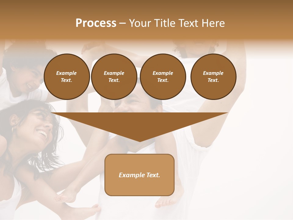 Family Lifestyle Portrait Of A Mum And Dad With Their Two Kids Having Fun PowerPoint Template