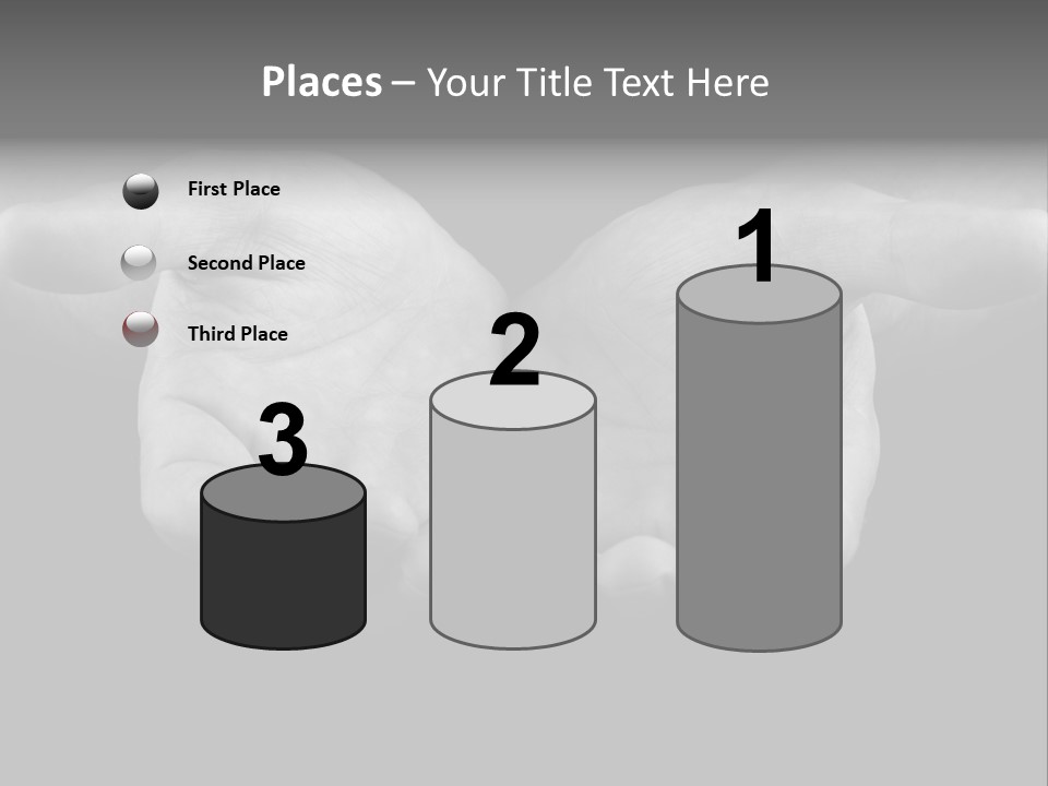 Male Outstretched Arms PowerPoint Template