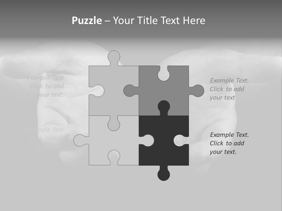 Male Outstretched Arms PowerPoint Template