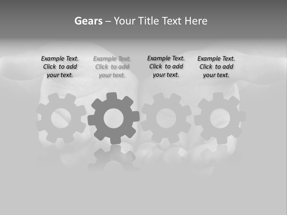 Male Outstretched Arms PowerPoint Template