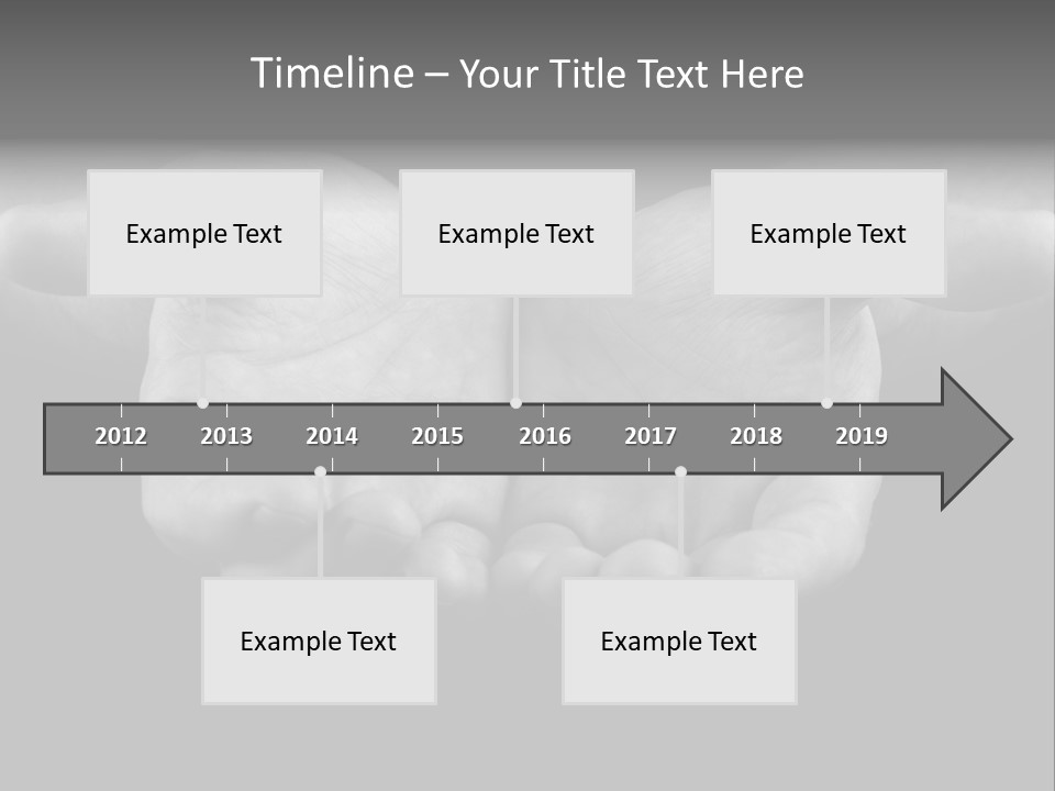 Male Outstretched Arms PowerPoint Template