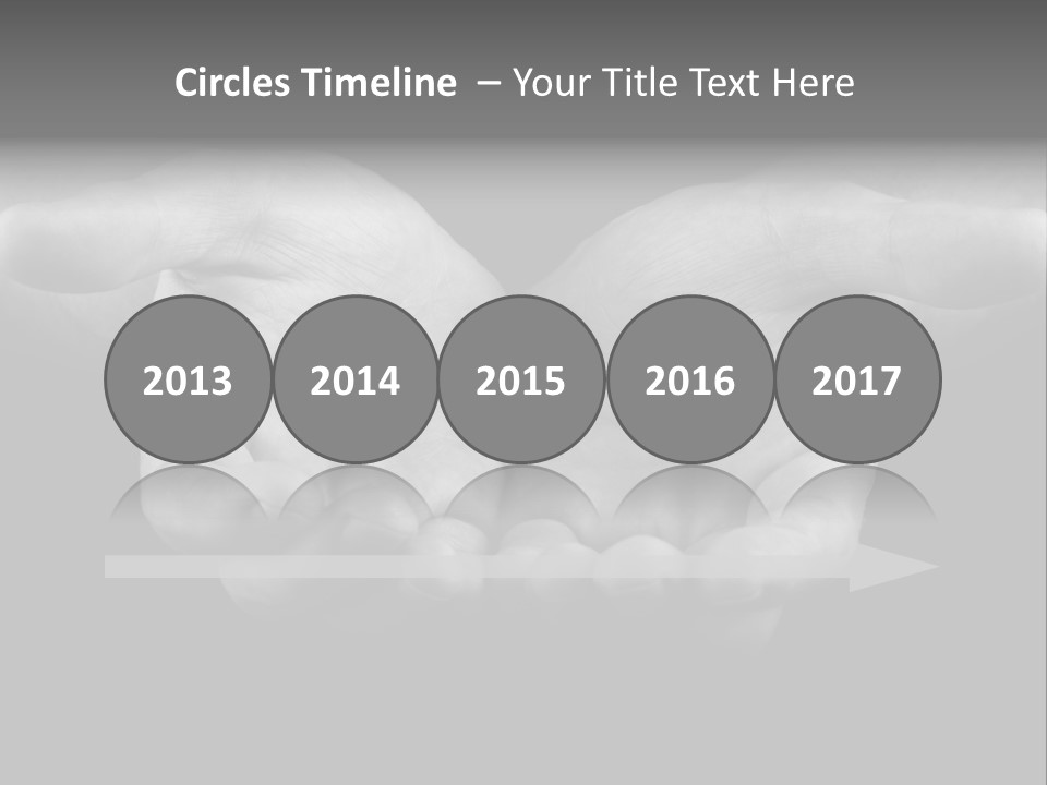 Male Outstretched Arms PowerPoint Template