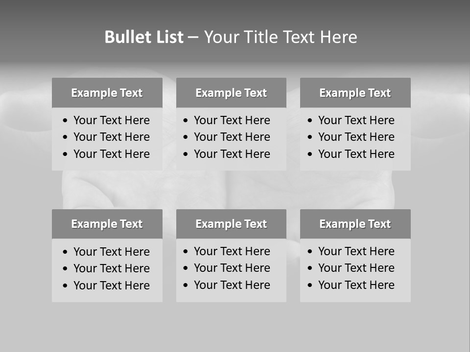 Male Outstretched Arms PowerPoint Template
