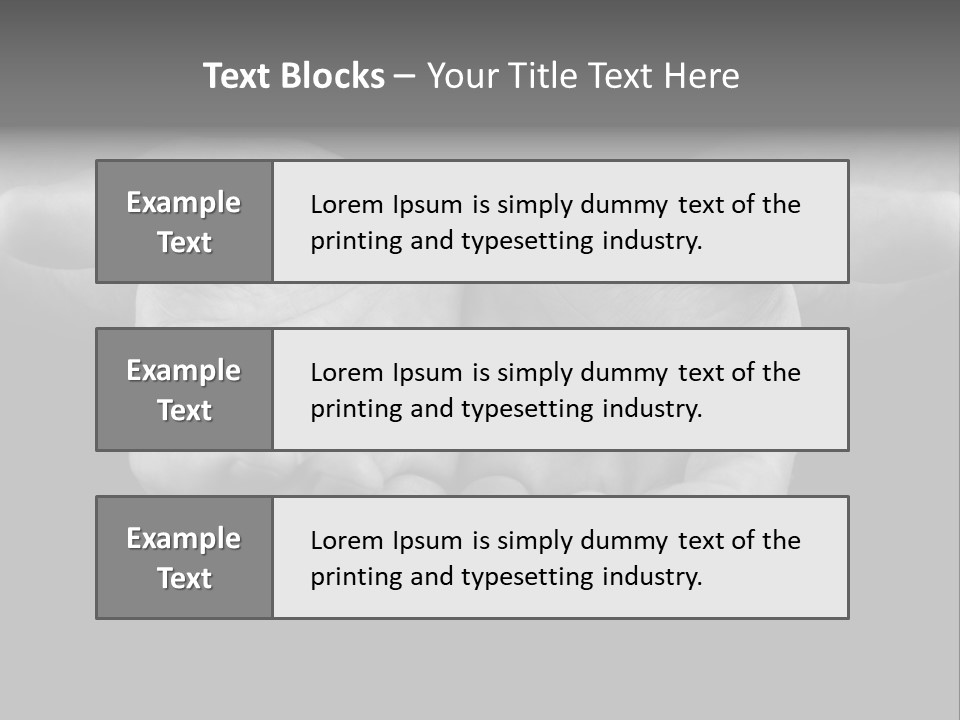 Male Outstretched Arms PowerPoint Template