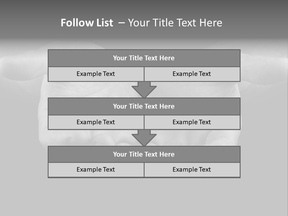 Male Outstretched Arms PowerPoint Template