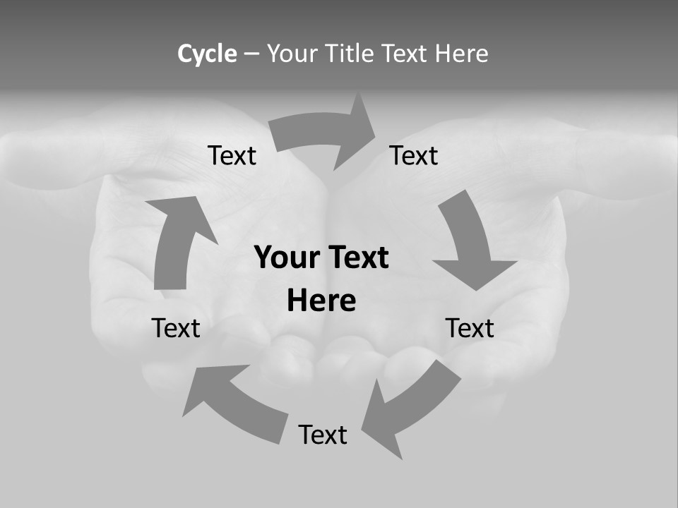 Male Outstretched Arms PowerPoint Template