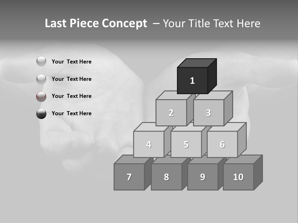 Male Outstretched Arms PowerPoint Template