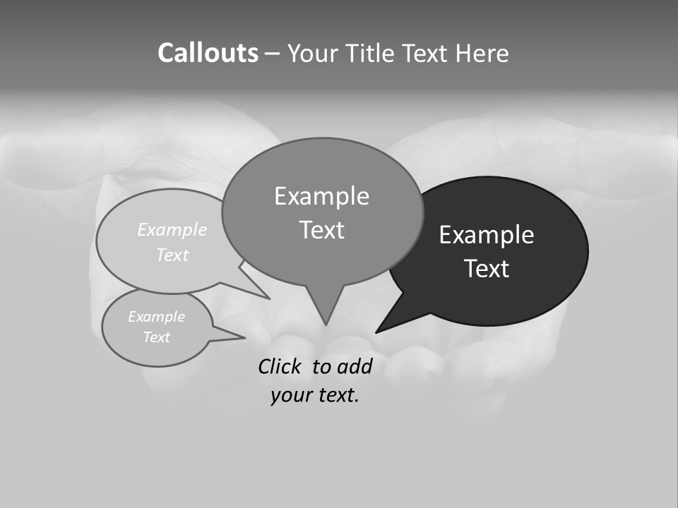 Male Outstretched Arms PowerPoint Template