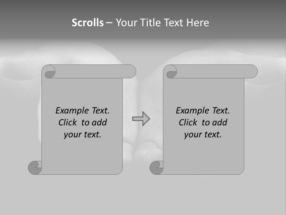 Male Outstretched Arms PowerPoint Template