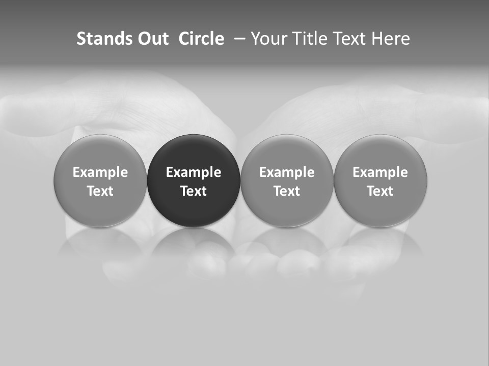 Male Outstretched Arms PowerPoint Template