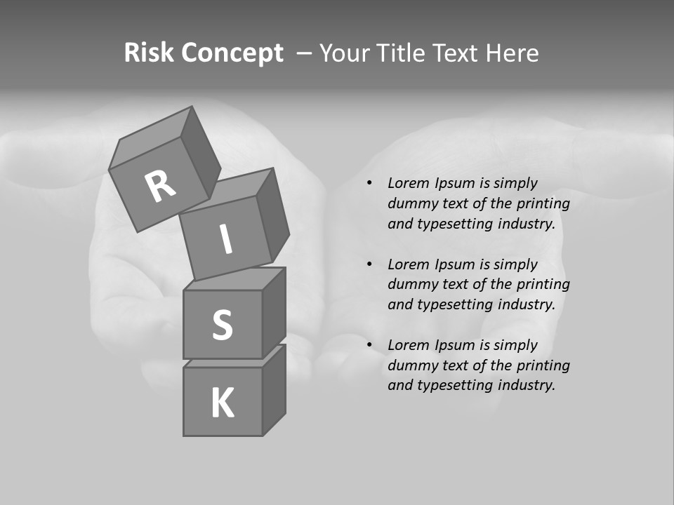 Male Outstretched Arms PowerPoint Template