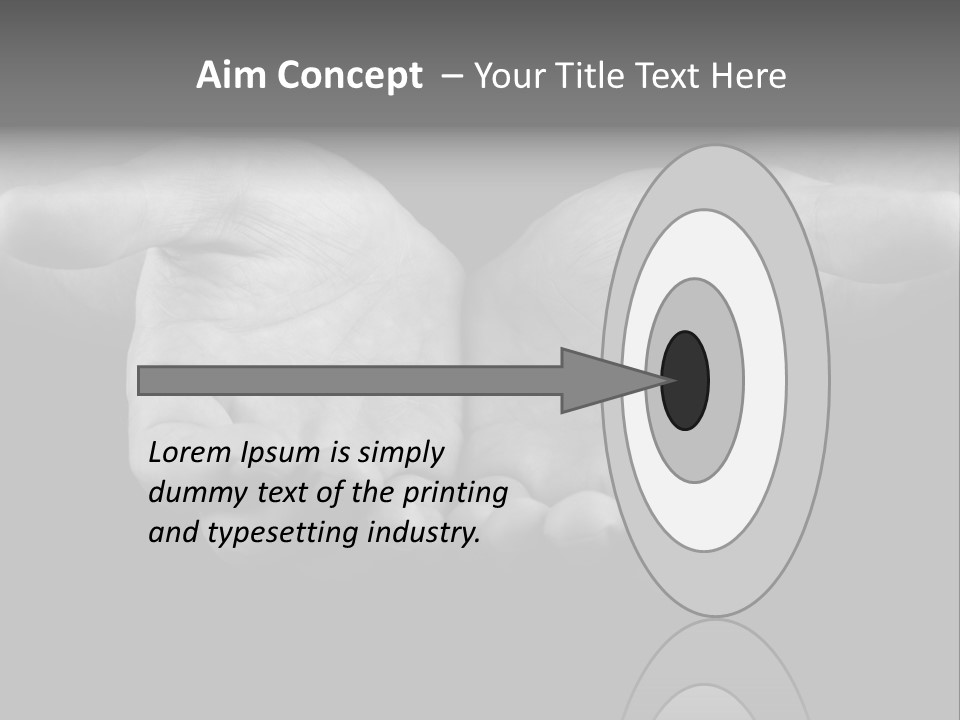 Male Outstretched Arms PowerPoint Template