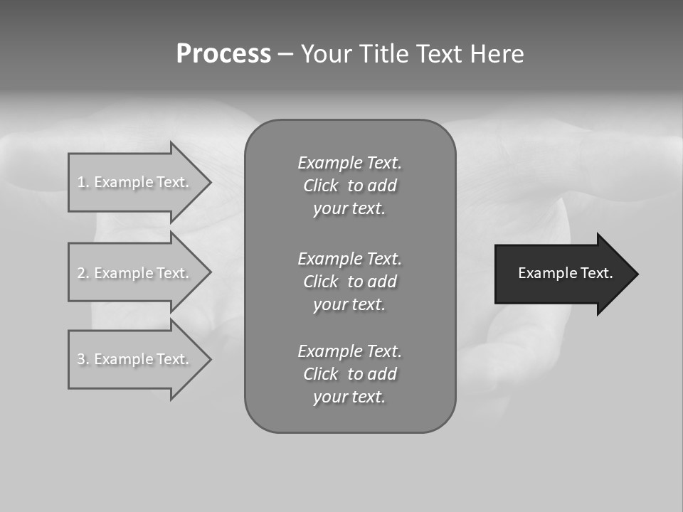 Male Outstretched Arms PowerPoint Template