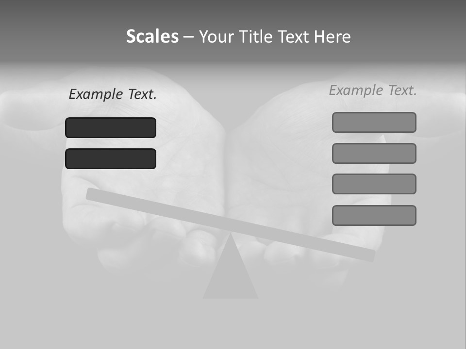 Male Outstretched Arms PowerPoint Template